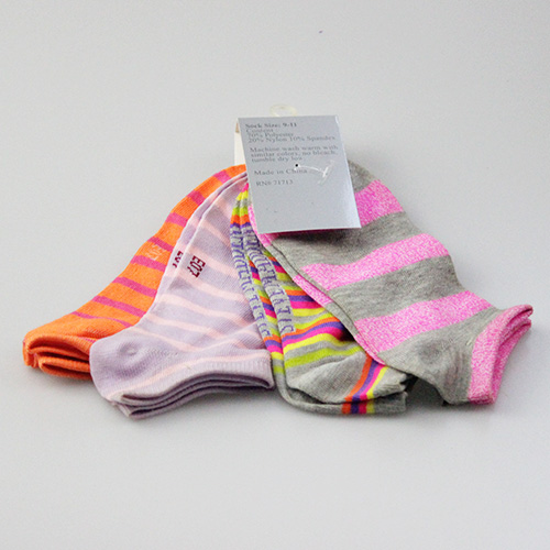 4 pairs Stripe Pattern Ladies Socks