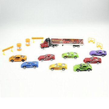 Multi category PP car model toy set of 9