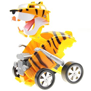 Creative plastic animal car toy with tiger design
