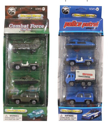 PP car model toy set of 4