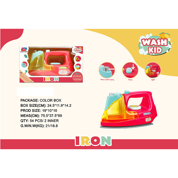 Electric iron,with light function,excluding 2pcs AA batteries