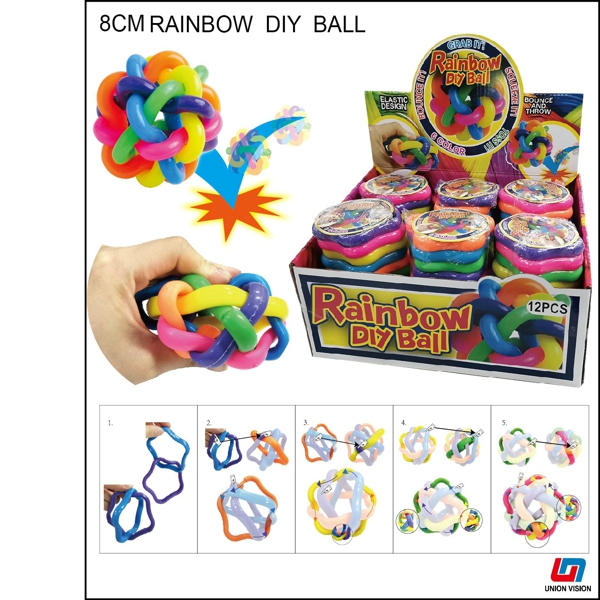 DIY rainbow ball (12pcs/ display box)