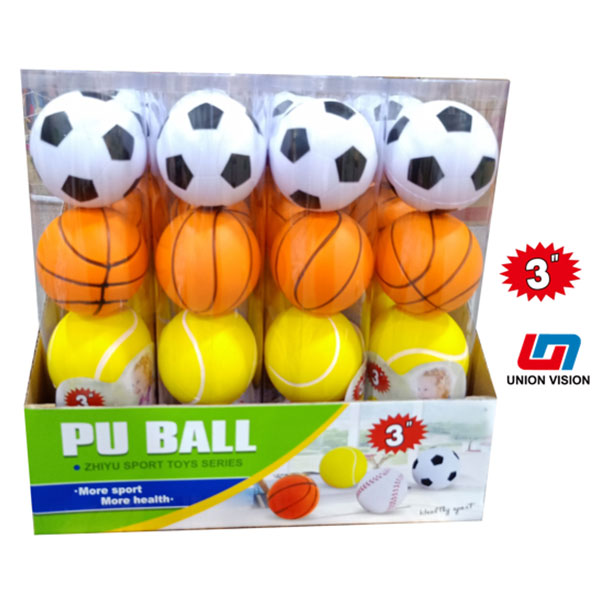 3-inch PU ball (12 drums/display box)