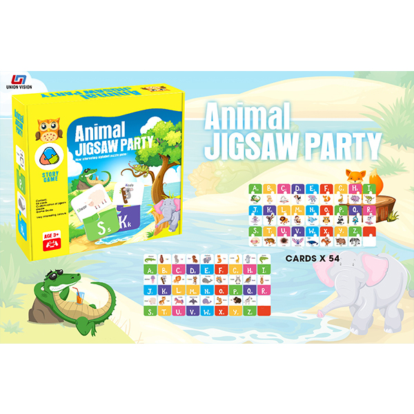 Animal jigsaw party