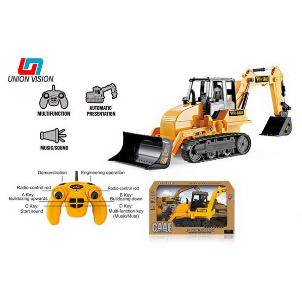 6-channel remote control crawler mining loading simulation engineering vehicle 1:16