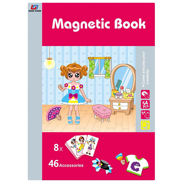 Girls fashion change series magnetic toy
