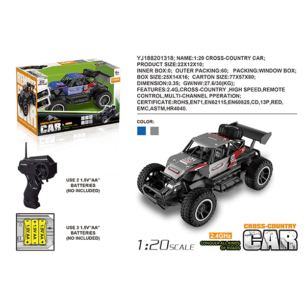 1:20 alloy remote control high-speed car