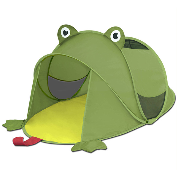  Pop-up frog-shaped tent