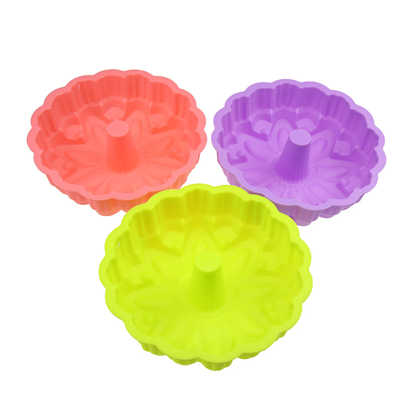 3x9" Silicone Flower Bread Birthday Party Cake Mold Pan Bakeware