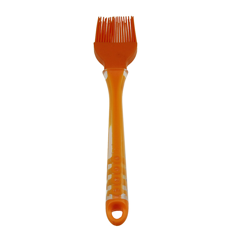 1.7" Silicone+PP+PS Brush Cooking Cake Kitchen Utensil Orange