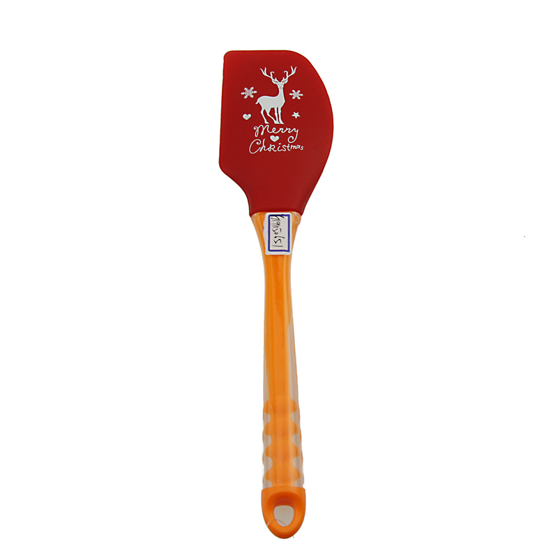 Deer Printing Silicone+PP+PS Spatula Baking Scraper Butter Knife Kitchen Utensil
