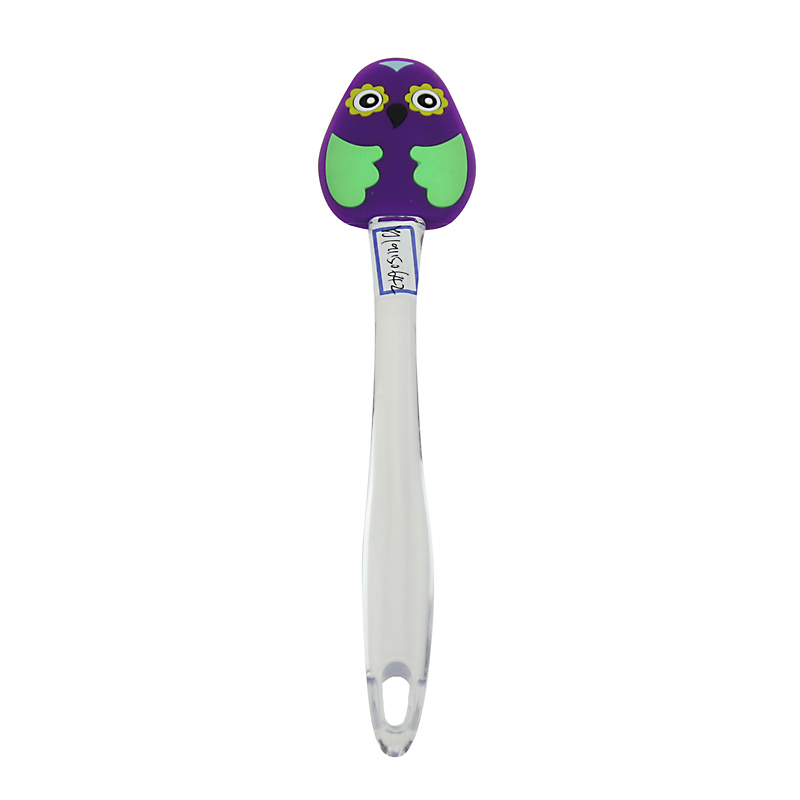 Bird Printing Silicone+PS Spatula Baking Scraper Butter Knife Cooking Cake Kitchen Utensil