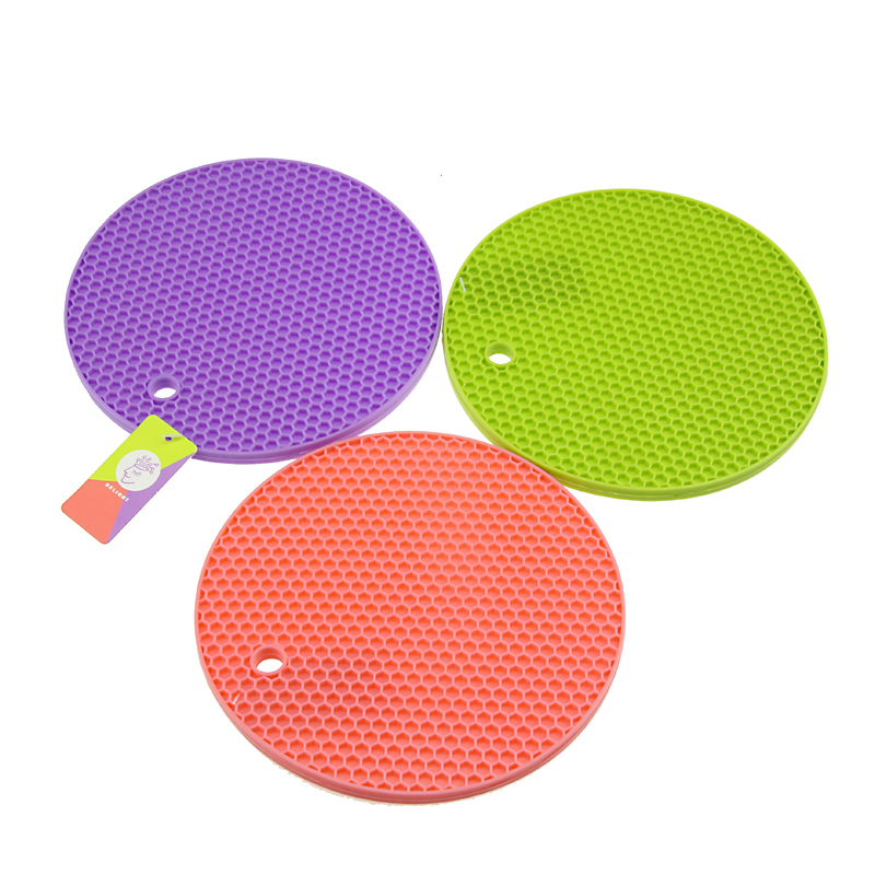 Silicone Pot Holder, Trivet Mat,  (Set of 3) Non Slip, Flexible, Durable, Dishwasher Safe, Heat Resi