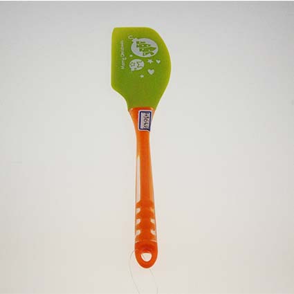 Ornaments Printing Silicone+PS Spatulas Baking Scraper Butter Knife Cooking Cake Kitchen Utensil
