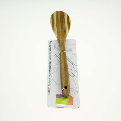 11.8" Wooden SpatulasRound Shape with Smooth Handles