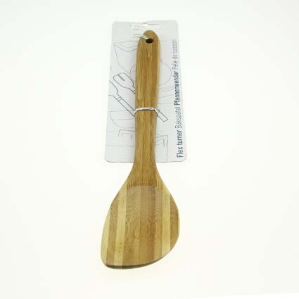 11.8" Wooden SpatulasOval Shape with Smooth Handle