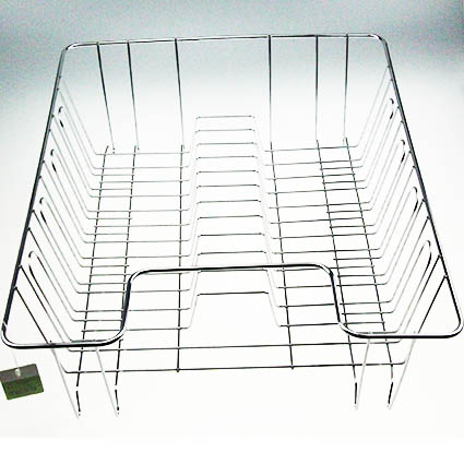 Iron Dish Rack with Plastic Drainboard