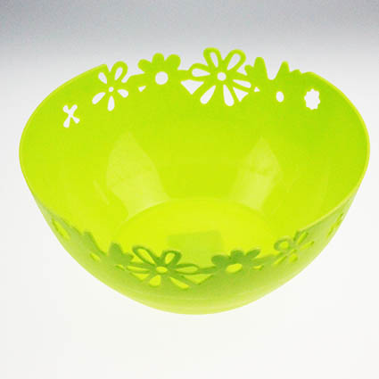 Plastic Salad Bowl with Ornamental Engraving