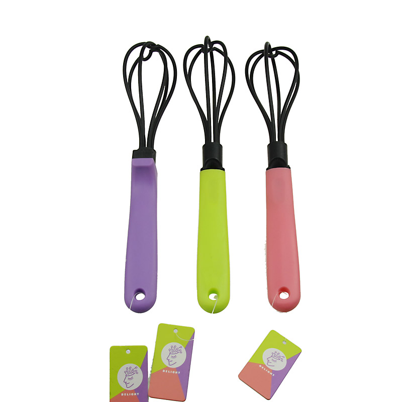 Nylon WhisksAssorted Colors with Comfort Grip Handles