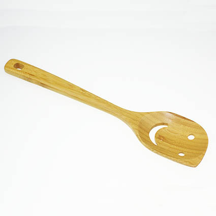 Bamboo Leak Spoon with Leak HolesSmile Face Design