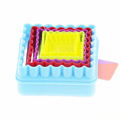 5pcs Biscuit Mould Set In Square Shape