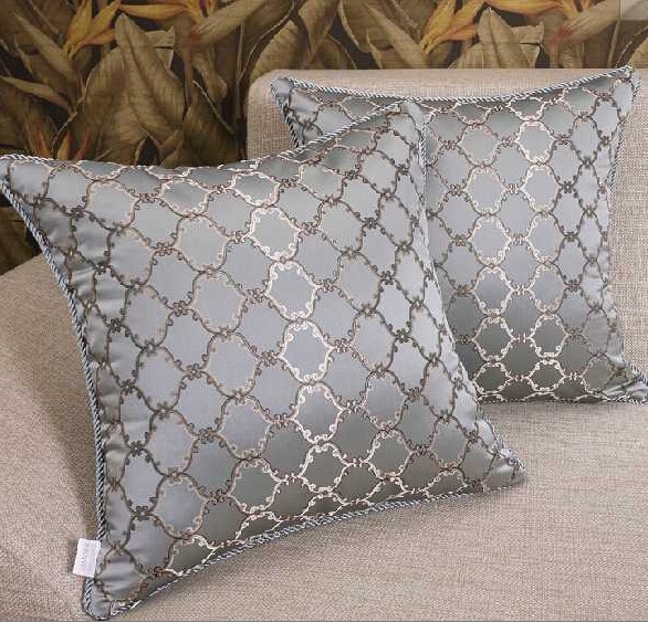European Style Jacquard Pillow, Cushion, Bed Cushions, Containing Pillow Core, Single, 18' x 18'
