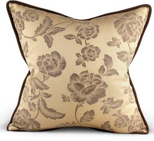 European Style Jacquard Pillow, Cushion, Bed Cushions, Containing Pillow Core, Single, 18' x 18'