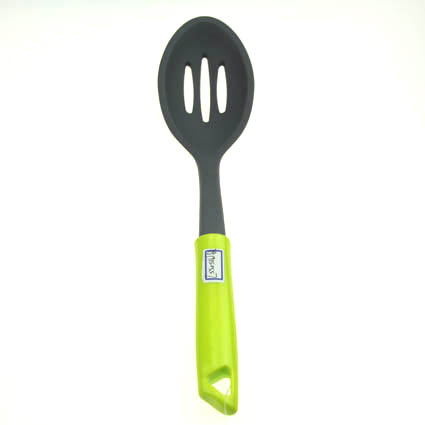 11.81-Inch Green&Gray Kitchen Nylon Slotted Spoon