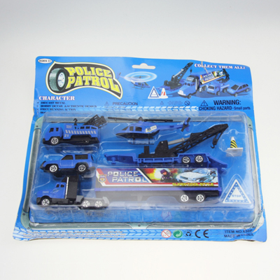 Hot bule PP carairplane model toy set of 5