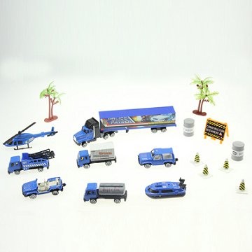 Bule multi category car model toy set