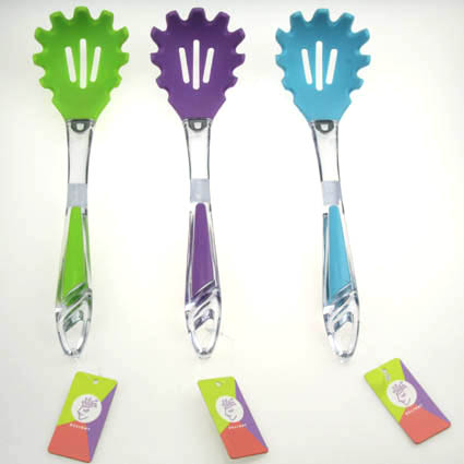 11.61Inch Purple/Green/Blue Kitchen Plastic Pasta Server  for Cooking