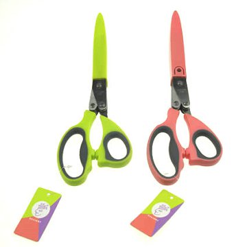 8.27 Inch Purple/Pink/Yellow Stainless Steel Kitchen Scissors With Soft Grip
