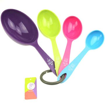 4 Pieces Kitchen Plastics Spoon Set