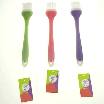 8.07 Inch Pink/Purple/Green Silicone Brush