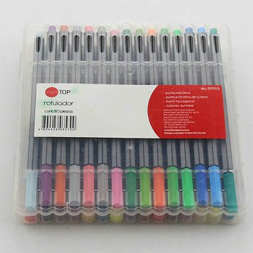 30 PCS Color Pen Set with PP Box Package