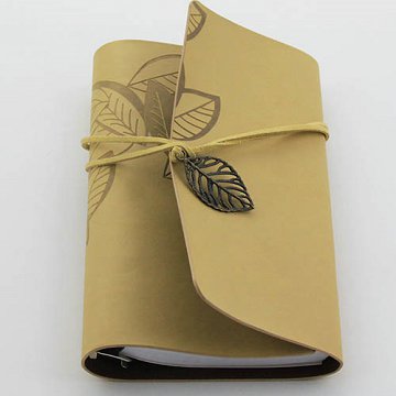 100 Pages Notebook with PU CoverLeaf String