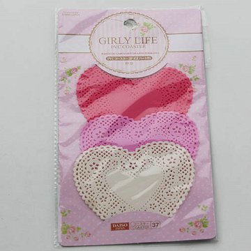 PVC Coaster with Heart Design