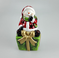6.5inch Christmas candle holdersnowman shape