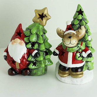 6.5 -7 inch Christmas candle holder