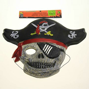 13 inch Halloween Mask Pirate Design