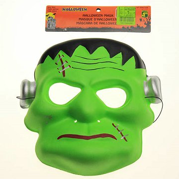 9.25 inch Halloween Mask Green Giant Design