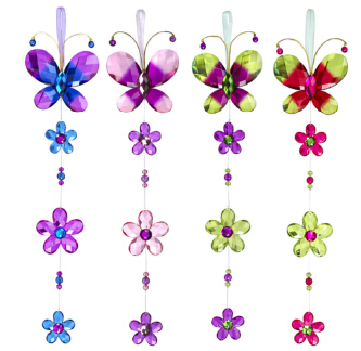 Two-toned Jewel Butterfly Ornament
